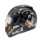 RR601 Orange-01,Helmets,Full Face Helmets